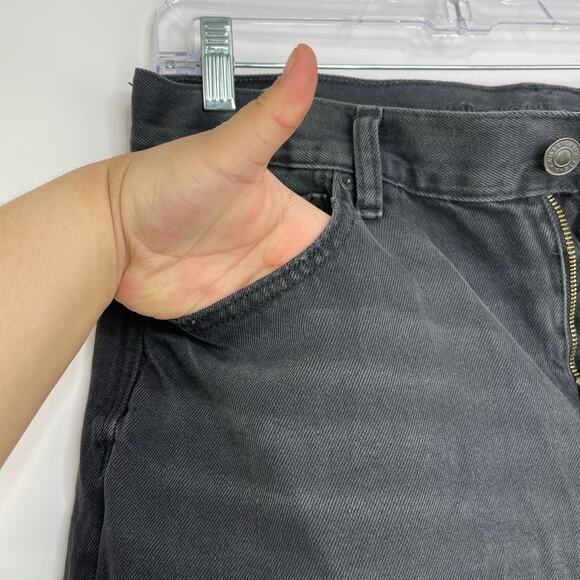 American Eagle Low Rise Skater Black Denim Jeans size 10 Short - Picture 3 of 15